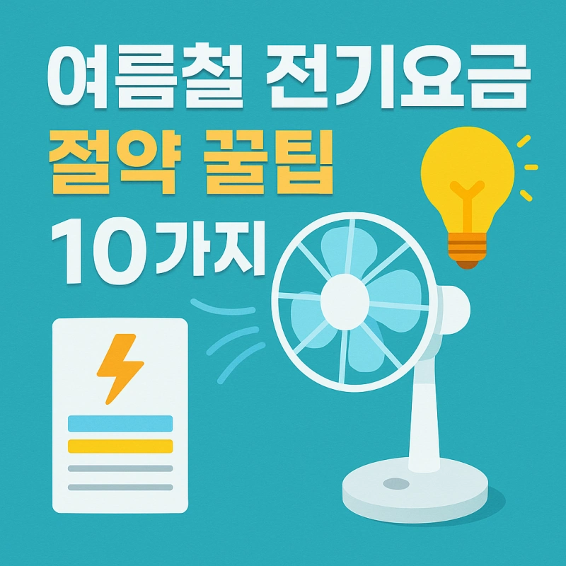 여름철-전기요금-절약-꿀팁-10가지